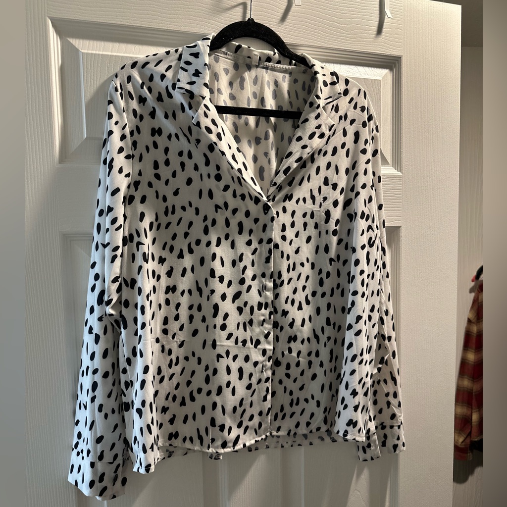Spotted Button Up